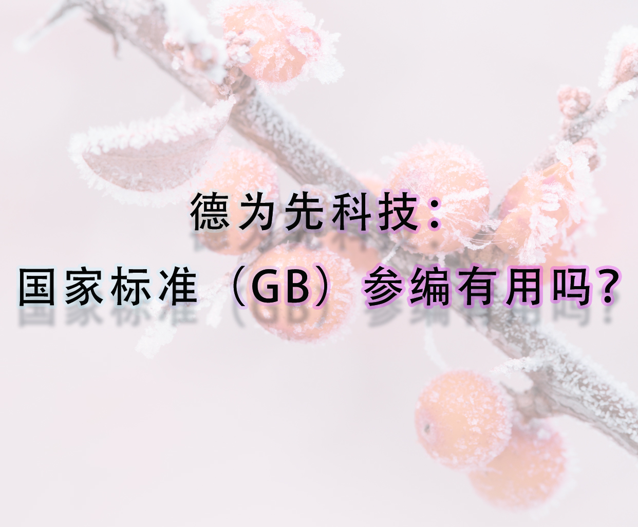 國家標(biāo)準(zhǔn)（GB）參編有用嗎？